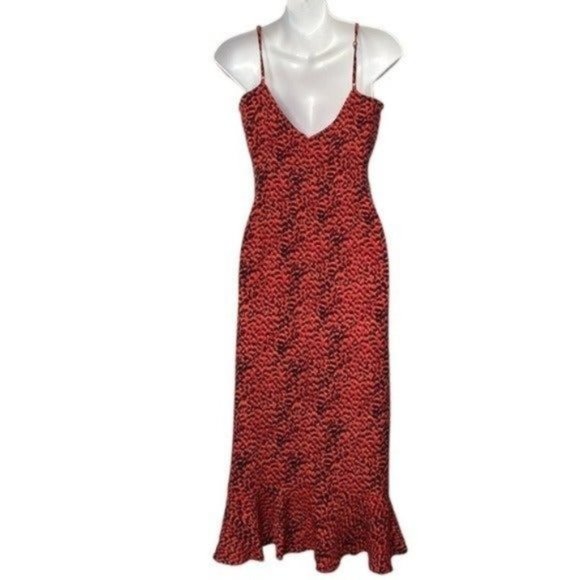 Bardot Lexi Red Leopard Midi Dress - Picture 3 of 6